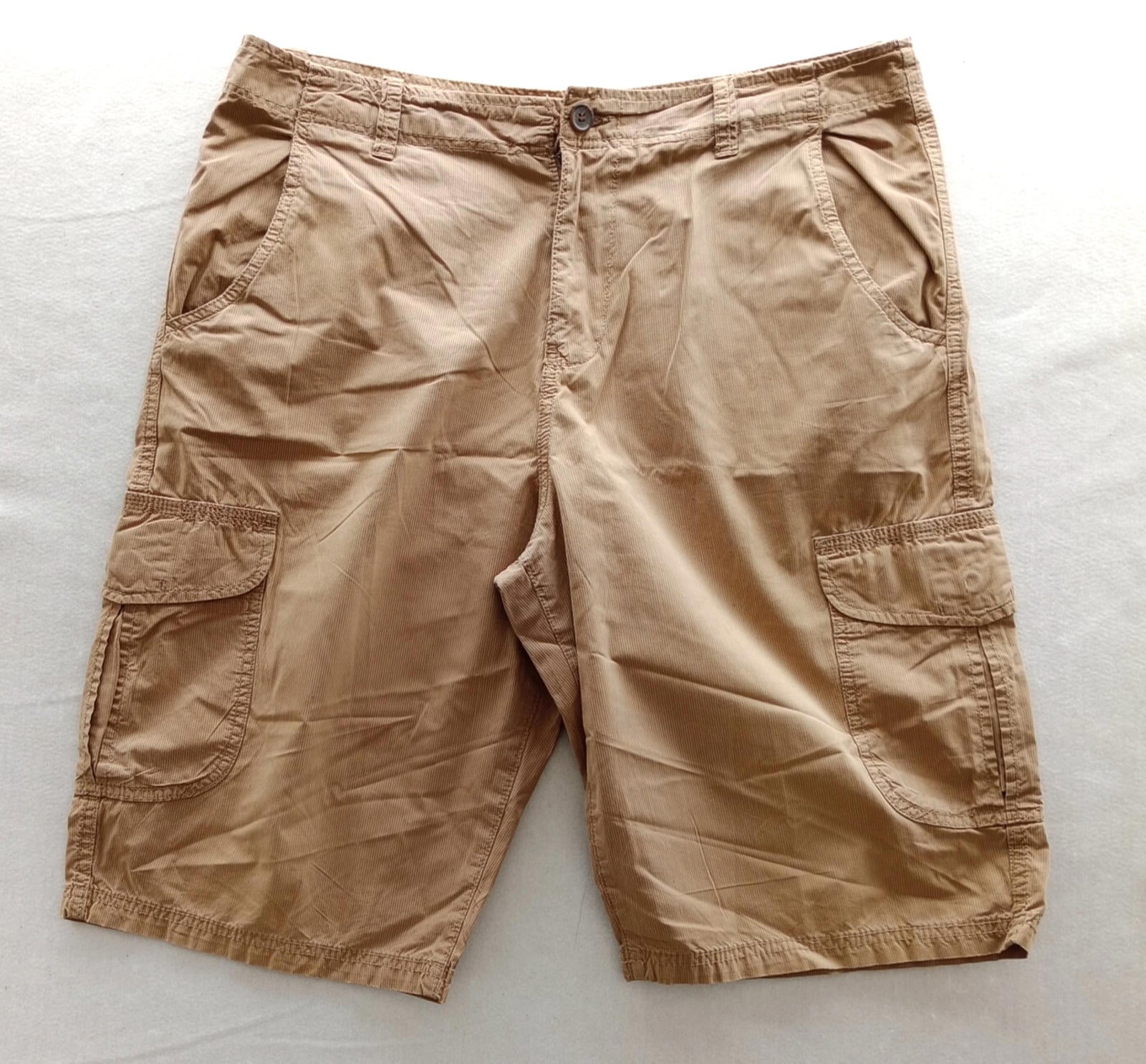 George Chino Shorts Men's UK Size Large Brown 100% Cotton Cargo Pockets