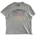 Marks & Spencer T-Shirt Men's UK Size 2XL Grey Short Sleeve Graphic Print Surf