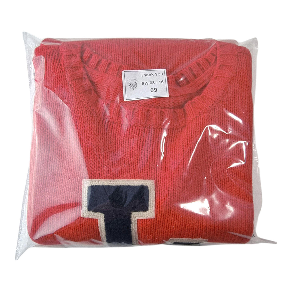 Forever 21 Los Angeles LA Knit Jumper Women's UK Size S Red Varsity Sweater