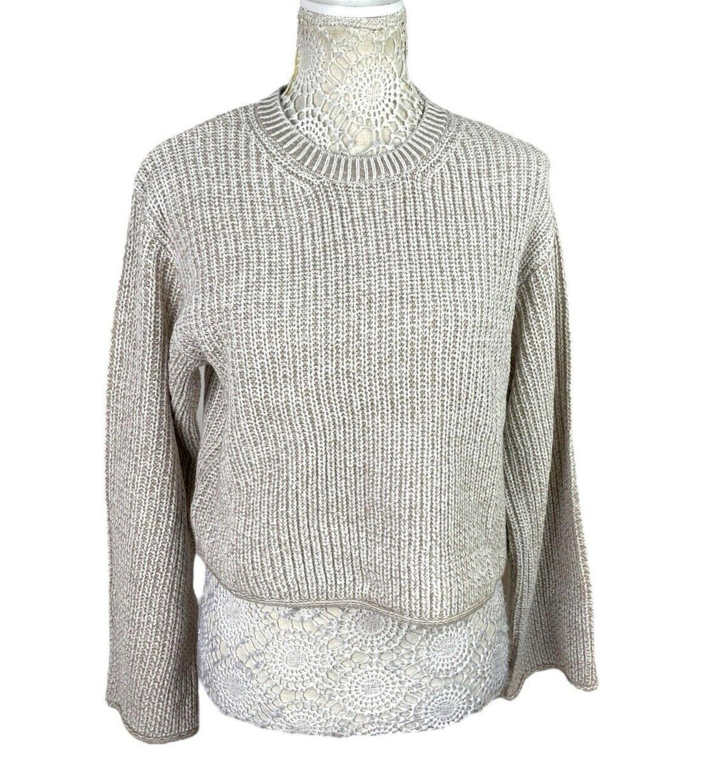 H&M Beige Knit Sweater Long Sleeve Relaxed Fit Women’s UK Size XS