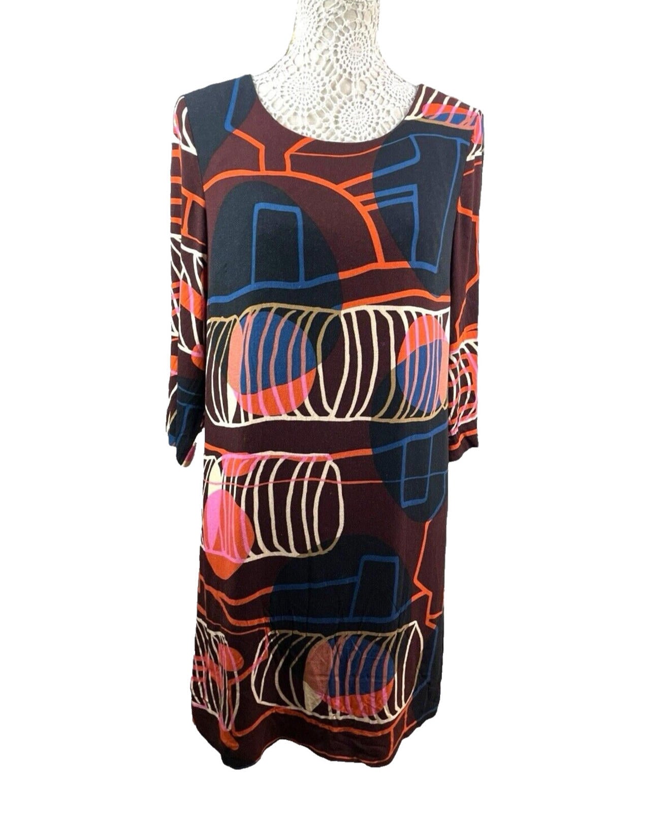 White Stuff Multicolour Pencil Dress Lined Women’s UK Size 12