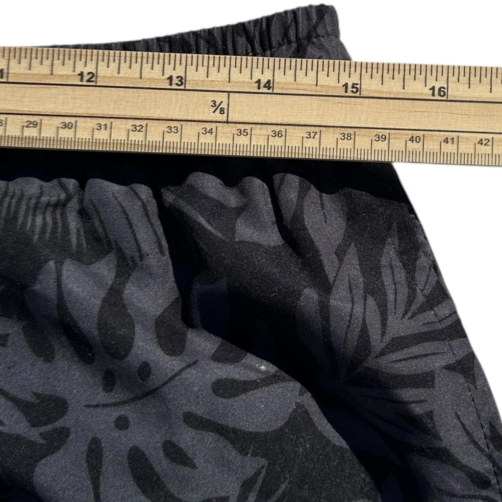 F&F Shorts Men's UK Size S Black Floral Graphic Print Swimming Pool Beach Summer