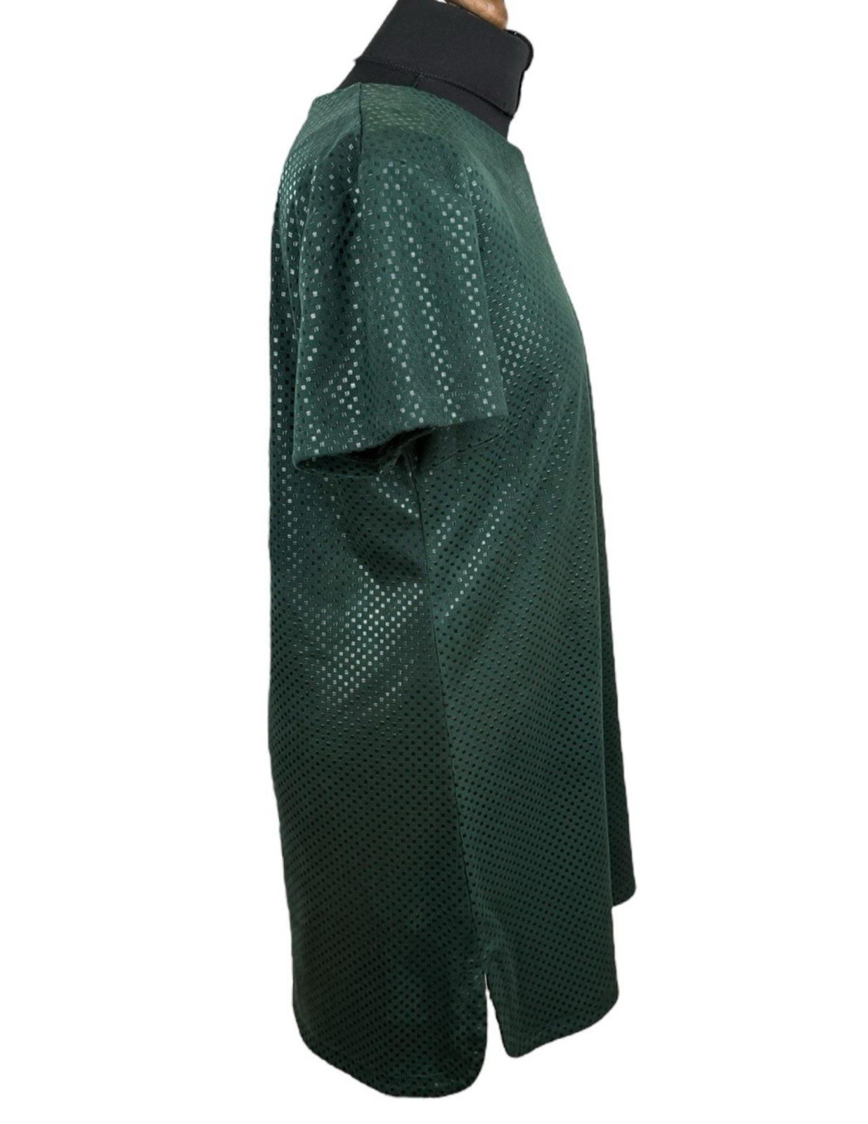 Fashion Union Mini Dress Dark Green Polka Dot Short Sleeve Women’s UK Size 16