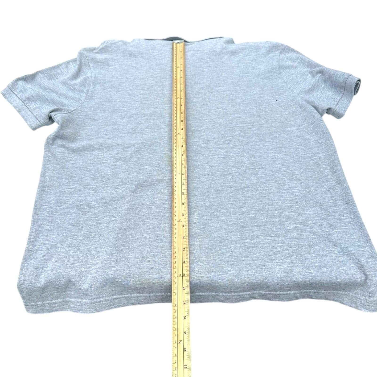 George Polo Shirt Men's UK Size 2XL Grey Short Sleeve Collar Summer