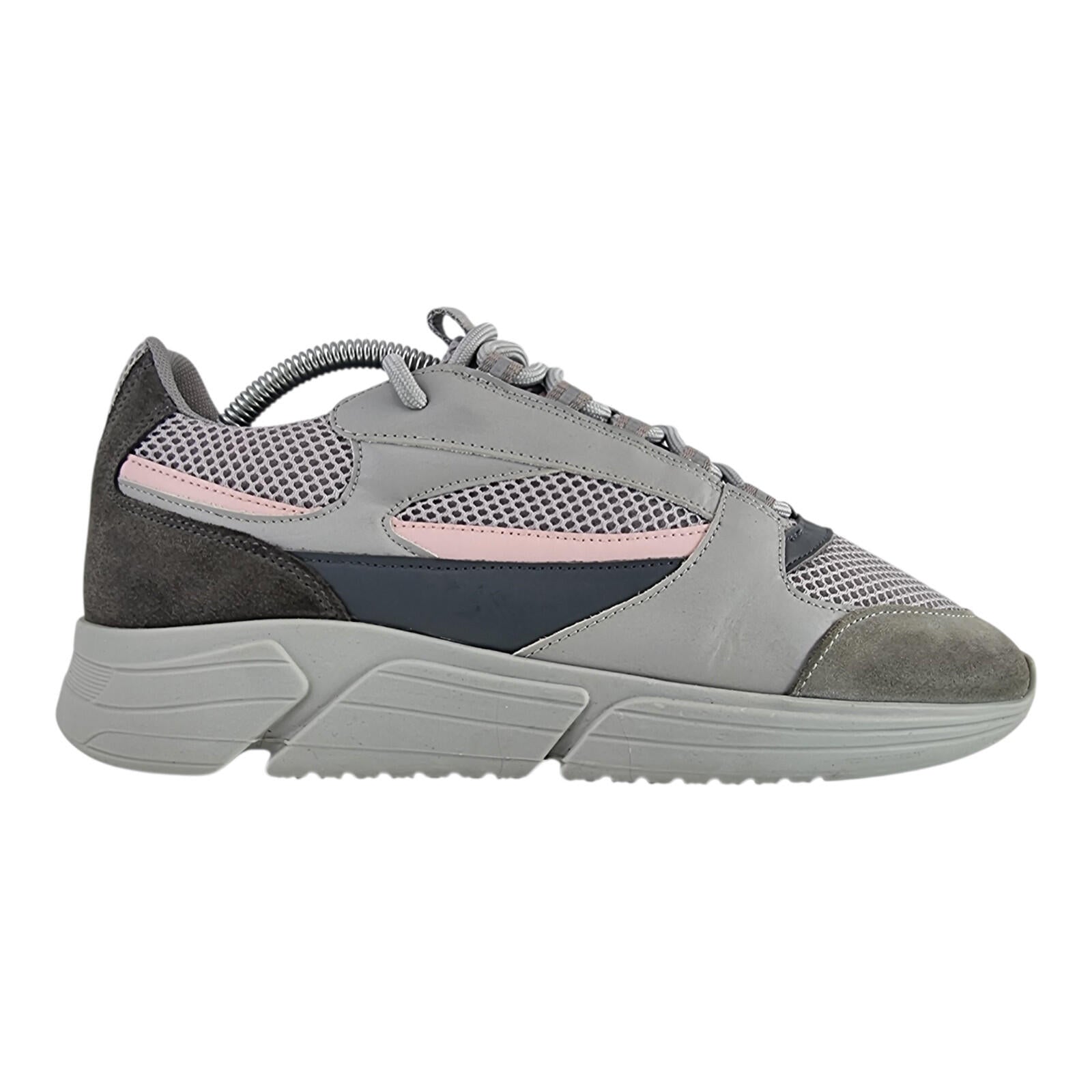 Belier A Sport Runner Trainer Men's UK Size 8 Low Top Grey Pink Sneakers