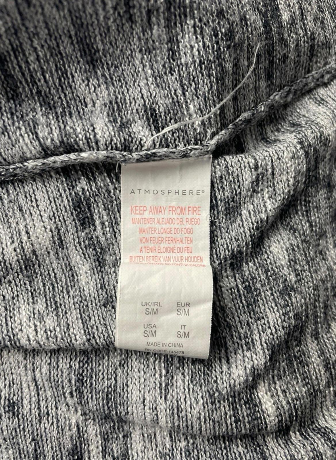Atmosphere Grey Thin Cardigan Long Short Sleeve Women’s UK Size S/M