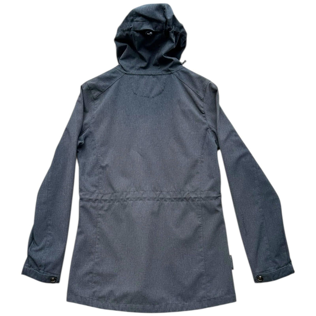 Mountain Warehouse Jacket Women's UK Size 10 Grey Hooded Pockets Soft Shell Coat