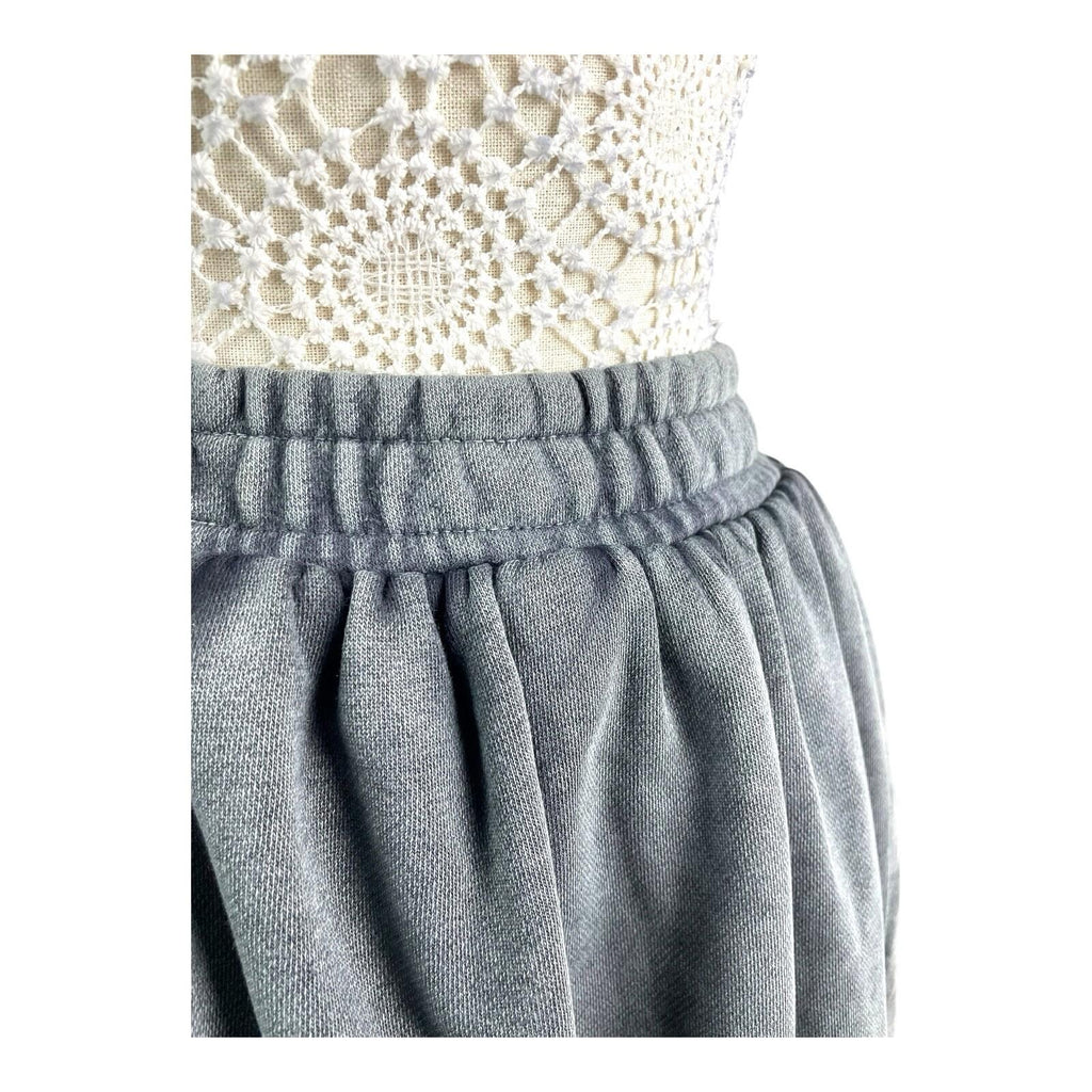 Manor Grey Bubble Hem Jersey Mini Skirt High Waist Women’s UK Size S