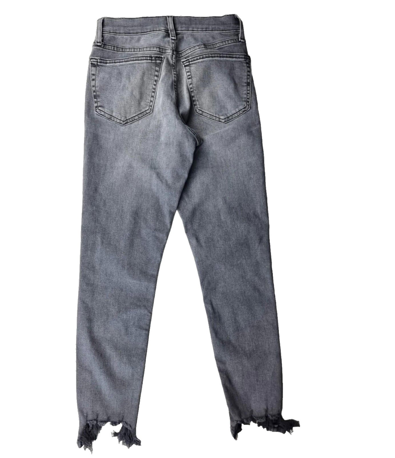 Topshop Jamie Jeans Women's UK Size W26 L28 Grey Denim Petite Ankle Grazer