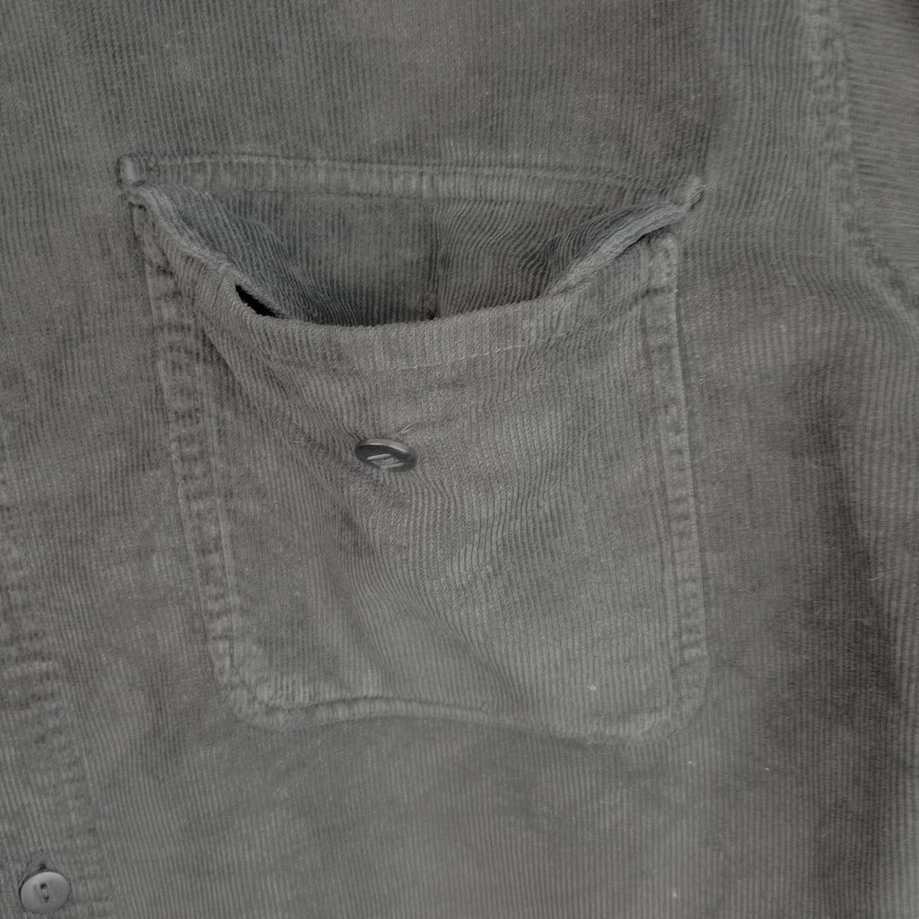 Manhatten Countrystore Corduroy Shirt Men's UK Size M Long Sleeve Black Pockets