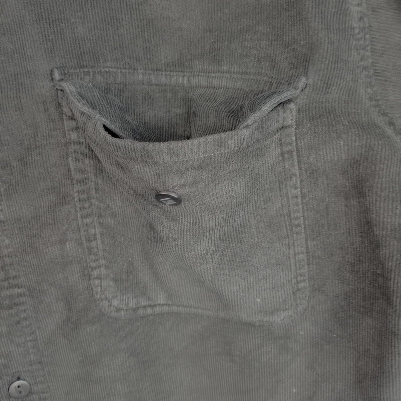 Manhatten Countrystore Corduroy Shirt Men's UK Size M Long Sleeve Black Pockets
