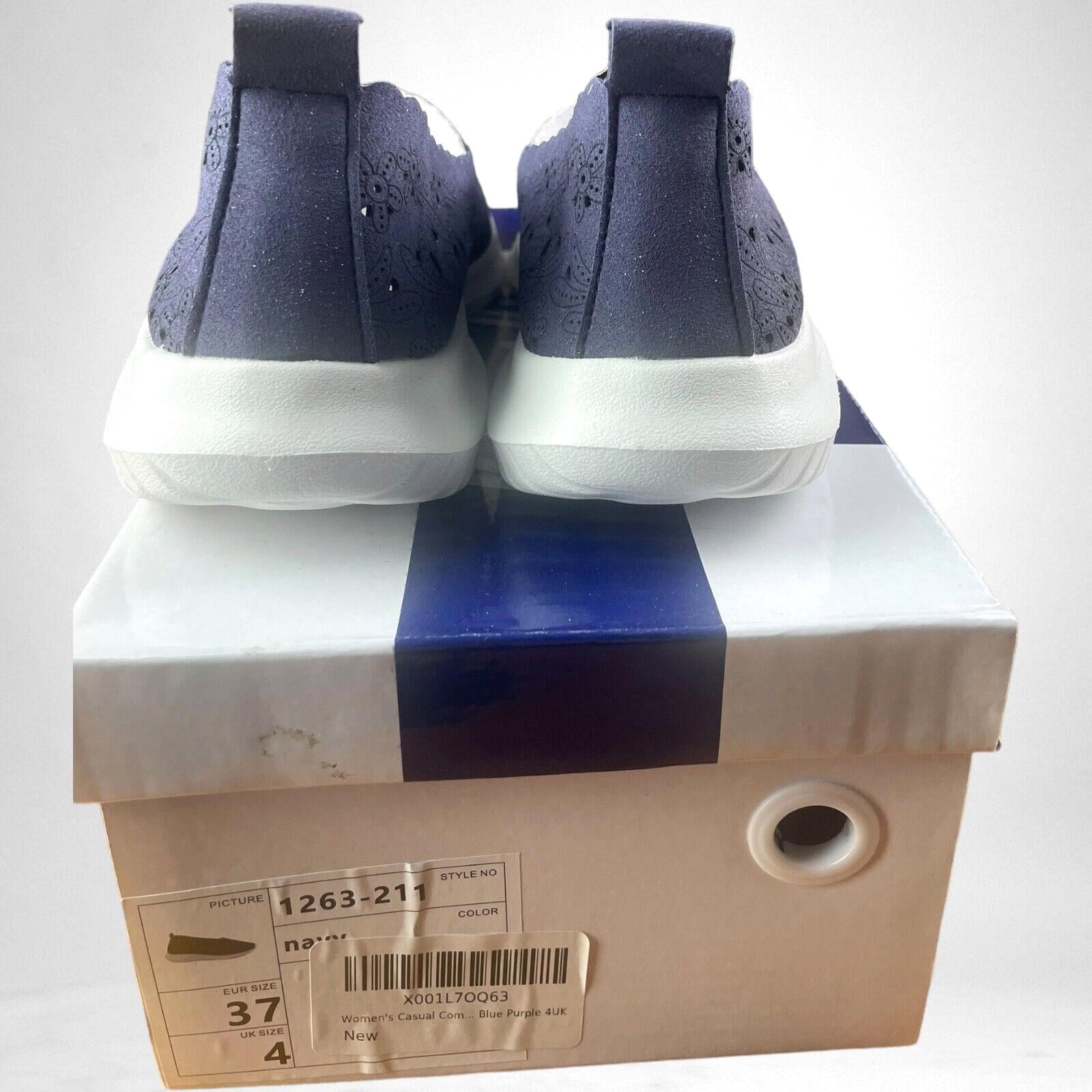 Finnline Navy Blue Slip On Shoes Memory Foam Women’s UK Size 4