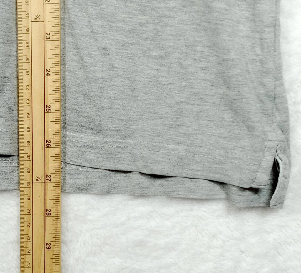 Slazenger T-Shirt Men's UK Size L Grey Short Sleeve Crew Neck Contrasting Trim