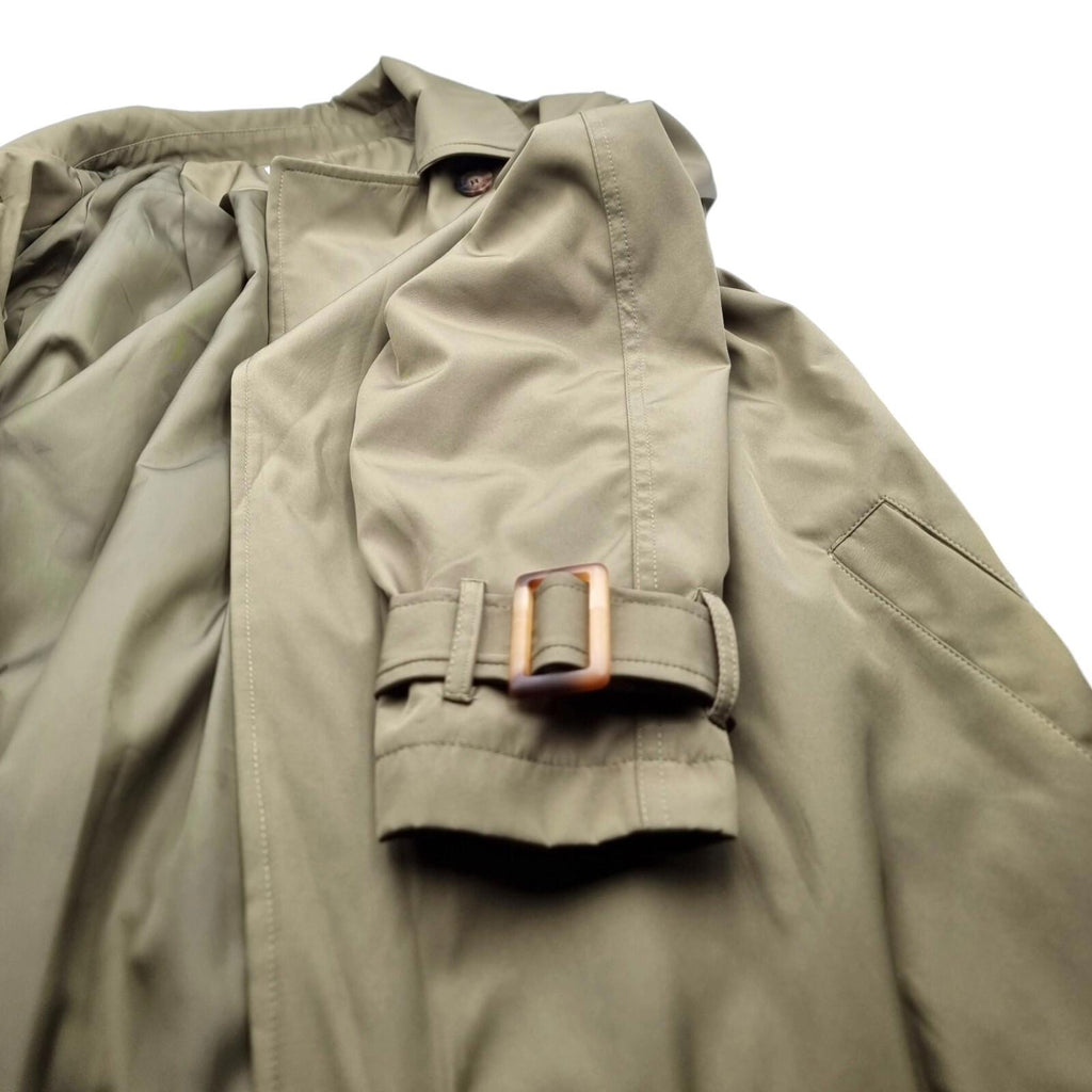 Stoosh Military Green Trench Coat Womens UK Size Large