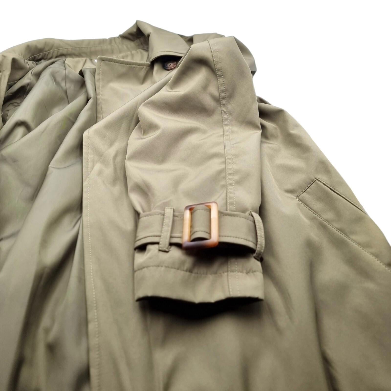 Stoosh Military Green Trench Coat Womens UK Size Large