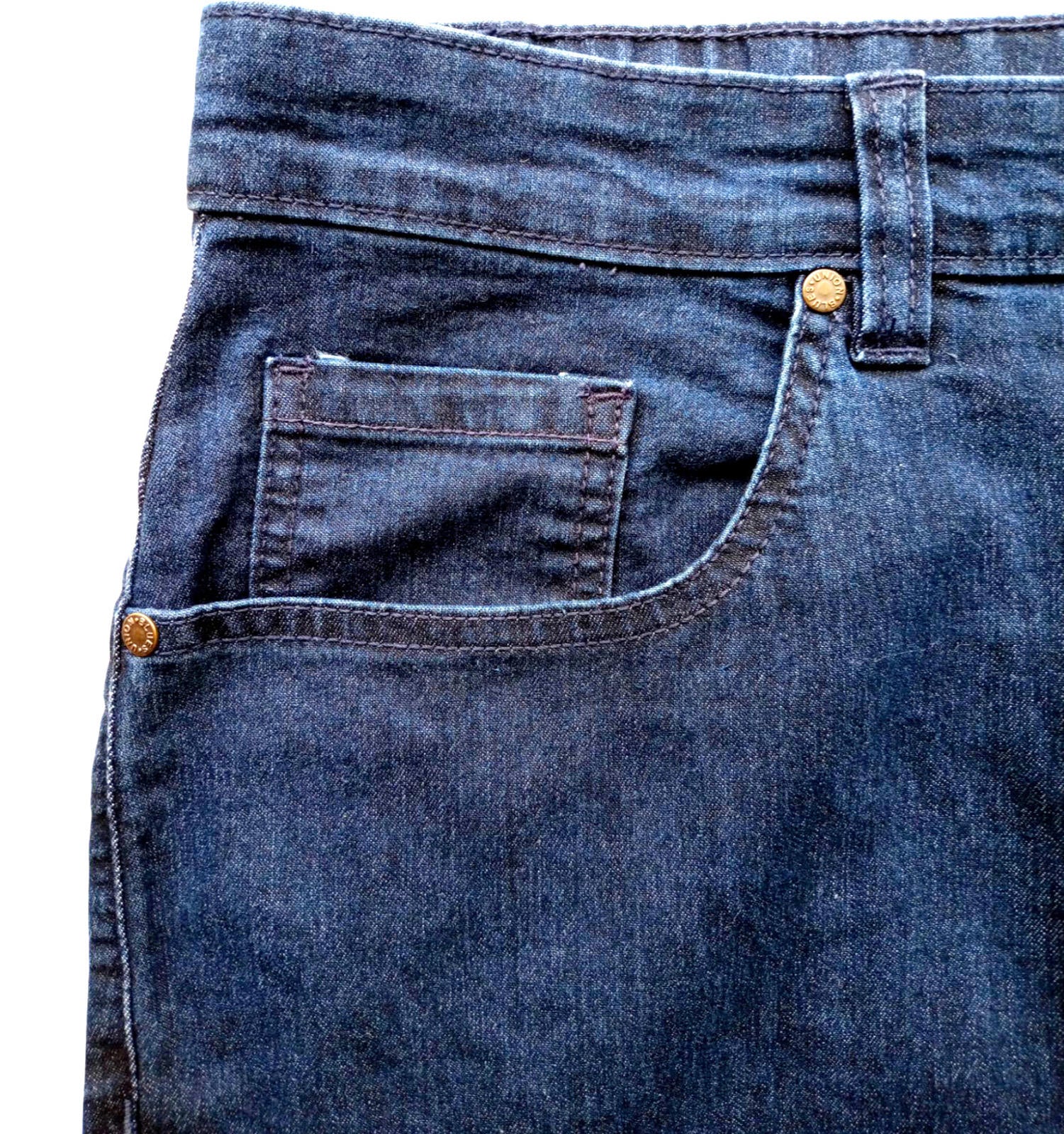 Blue Union Denim Jeans Navy Men's UK Size 46"W 31"L