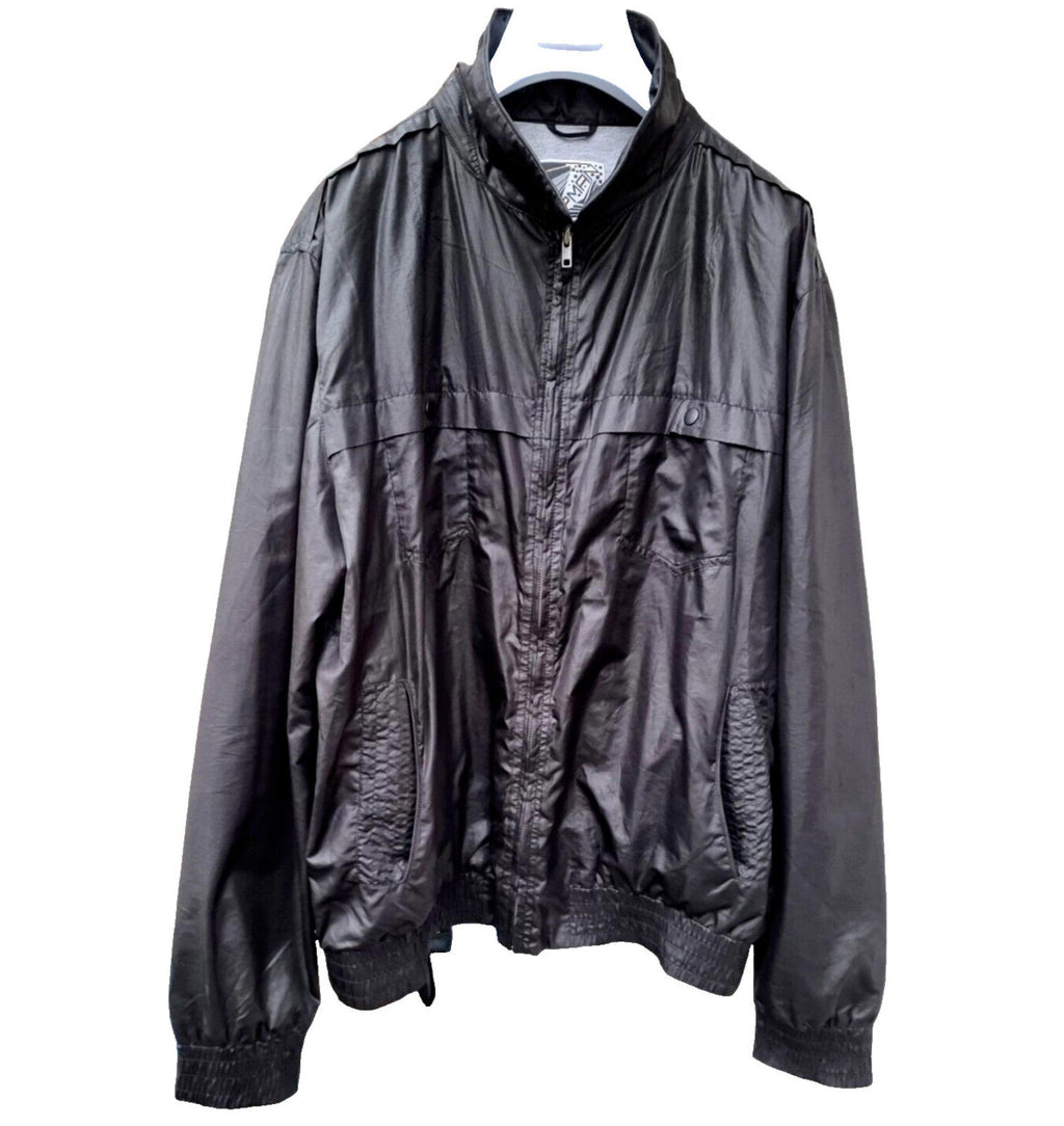 Topman Summer Jacket Black Bomber Lightweight Men's UK Size 2XL