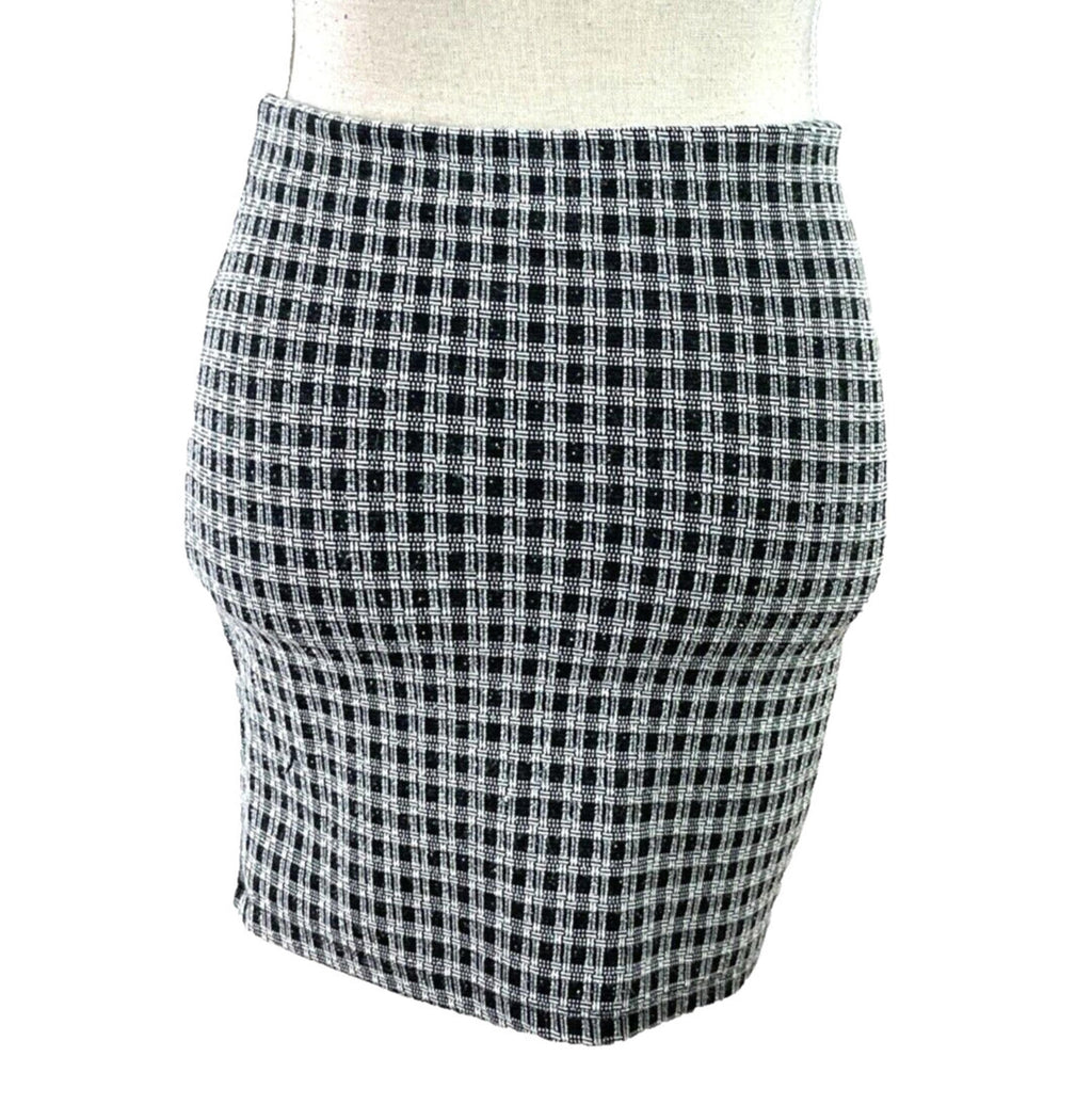 Zara Check Mini Skirt Elastic Waist Women’s UK Size S