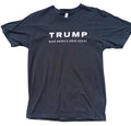Trump Print T-Shirt Men's UK Size L Black Crew Neck USA Make America Great Again