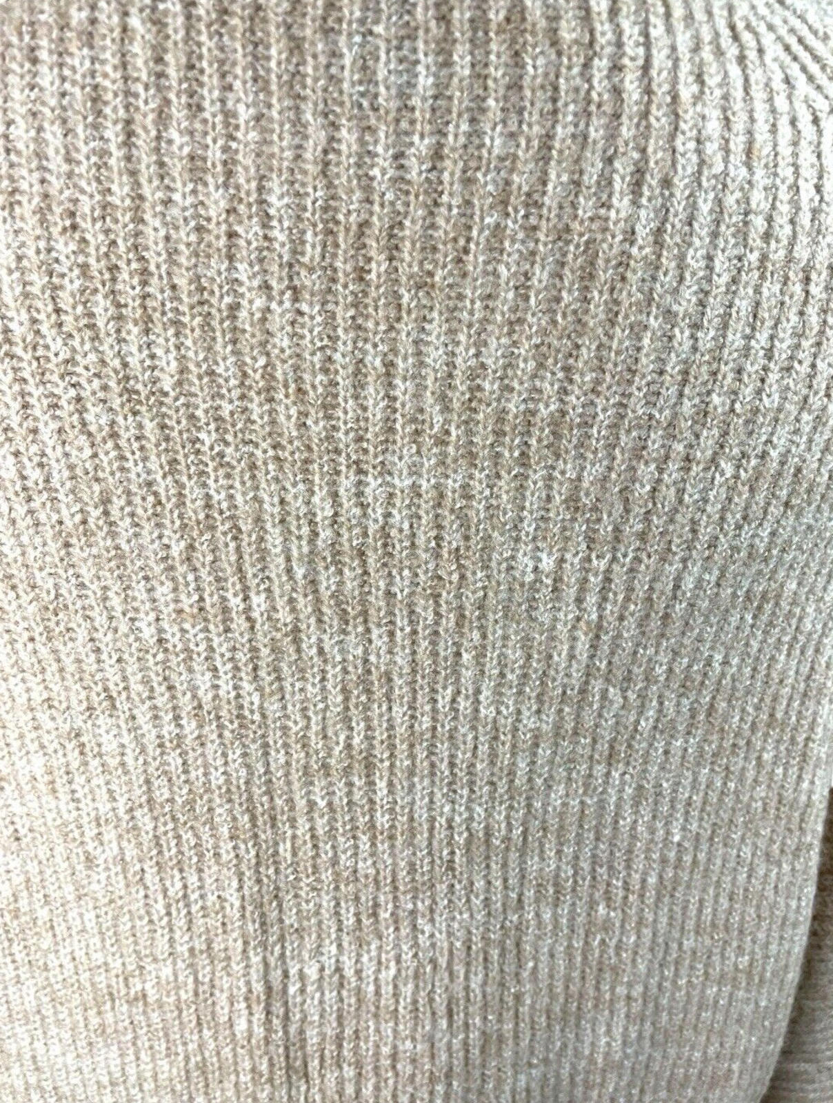 New Look Beige Long Cardigan Soft Touch Relaxed Fit Open Front Women’s UK Size S