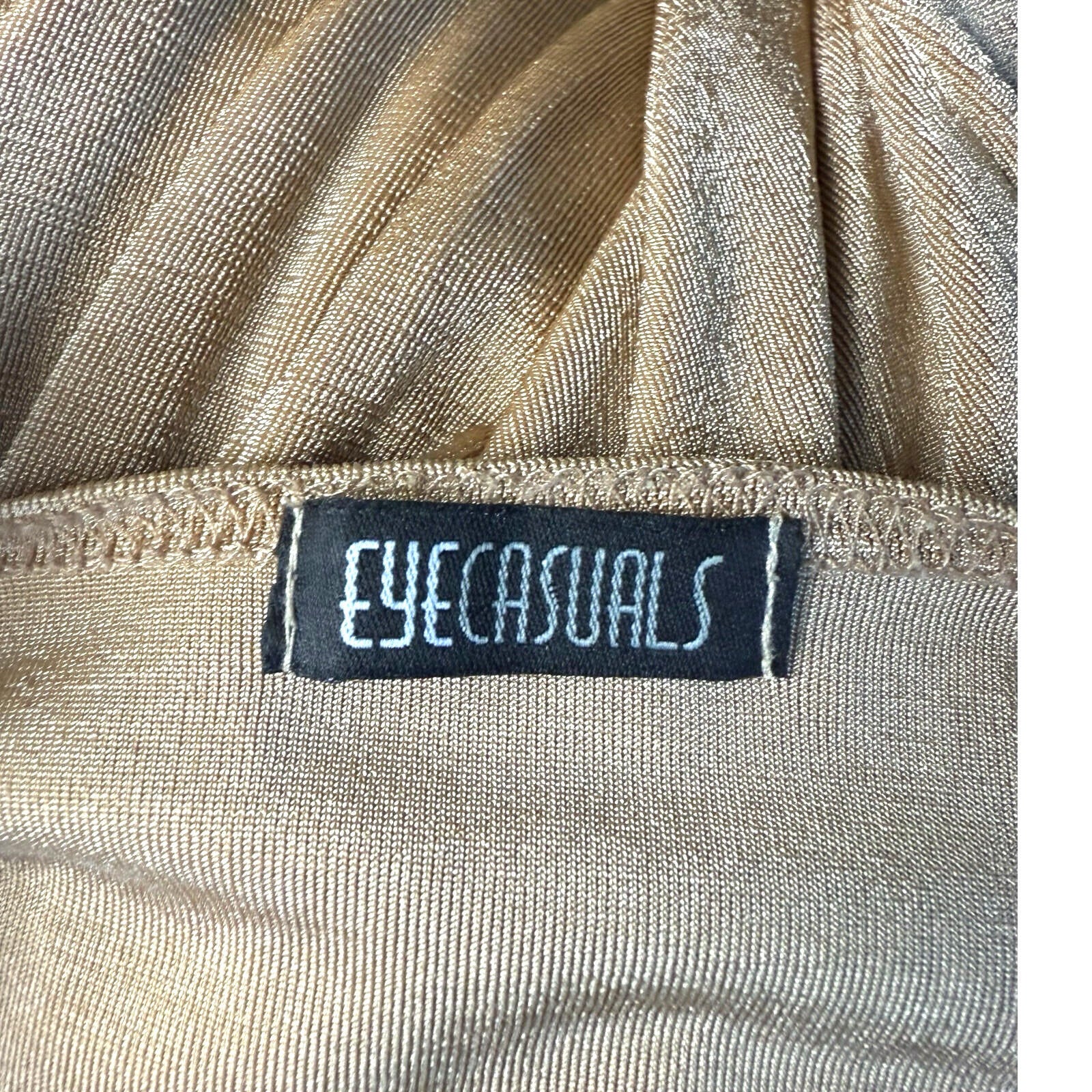 EyeCasuals Woven T-Shirt Blouse Top Women’s UK Size M / L Shirt Sleeve Sequin