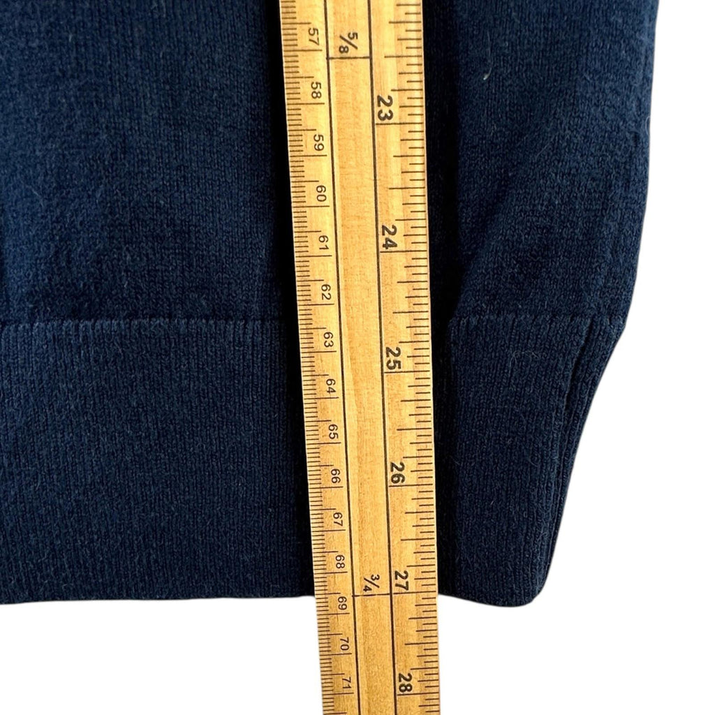 Nautica Knit Jumper Men's UK Size M Blue Long Sleeve 1/4 Zip Embroidered Logo