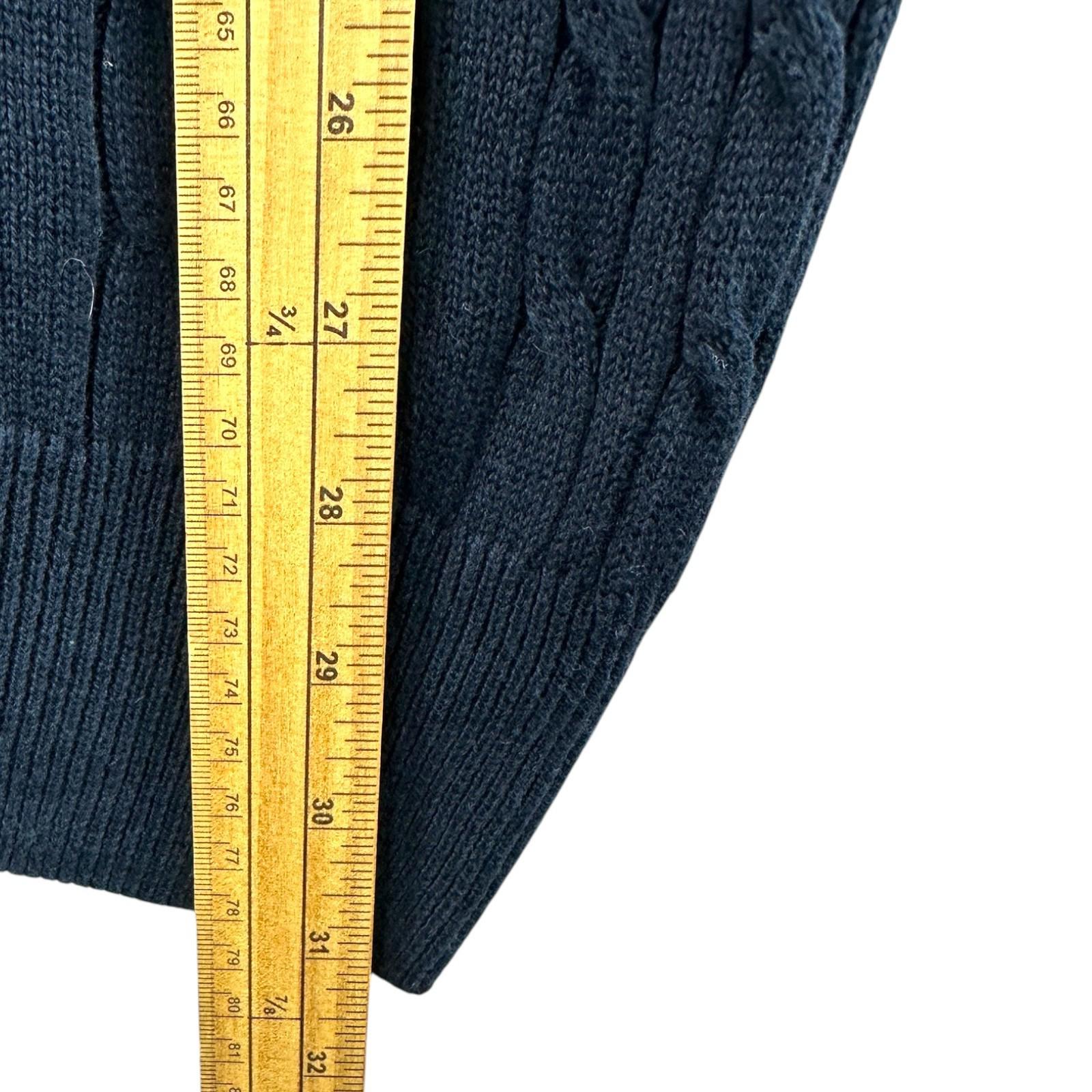 Nautica Knit Jumper Men's UK Size XL Blue 100% Cotton Long Sleeve Crew Neck