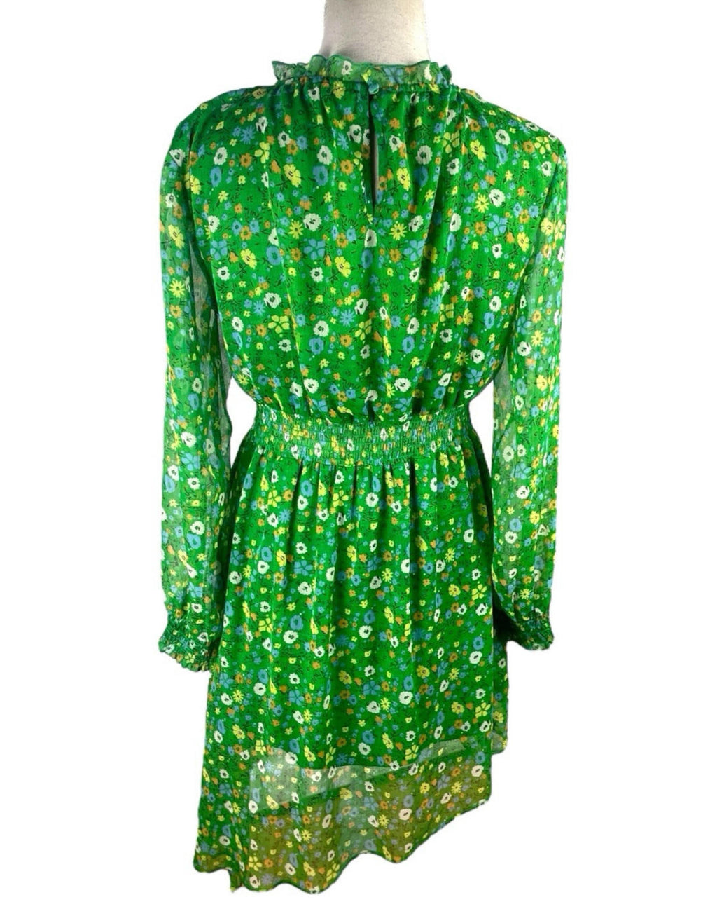 Boohoo Floral Mini Dress Women’s UK Size 12 Fit & Flare Elasticated Waist