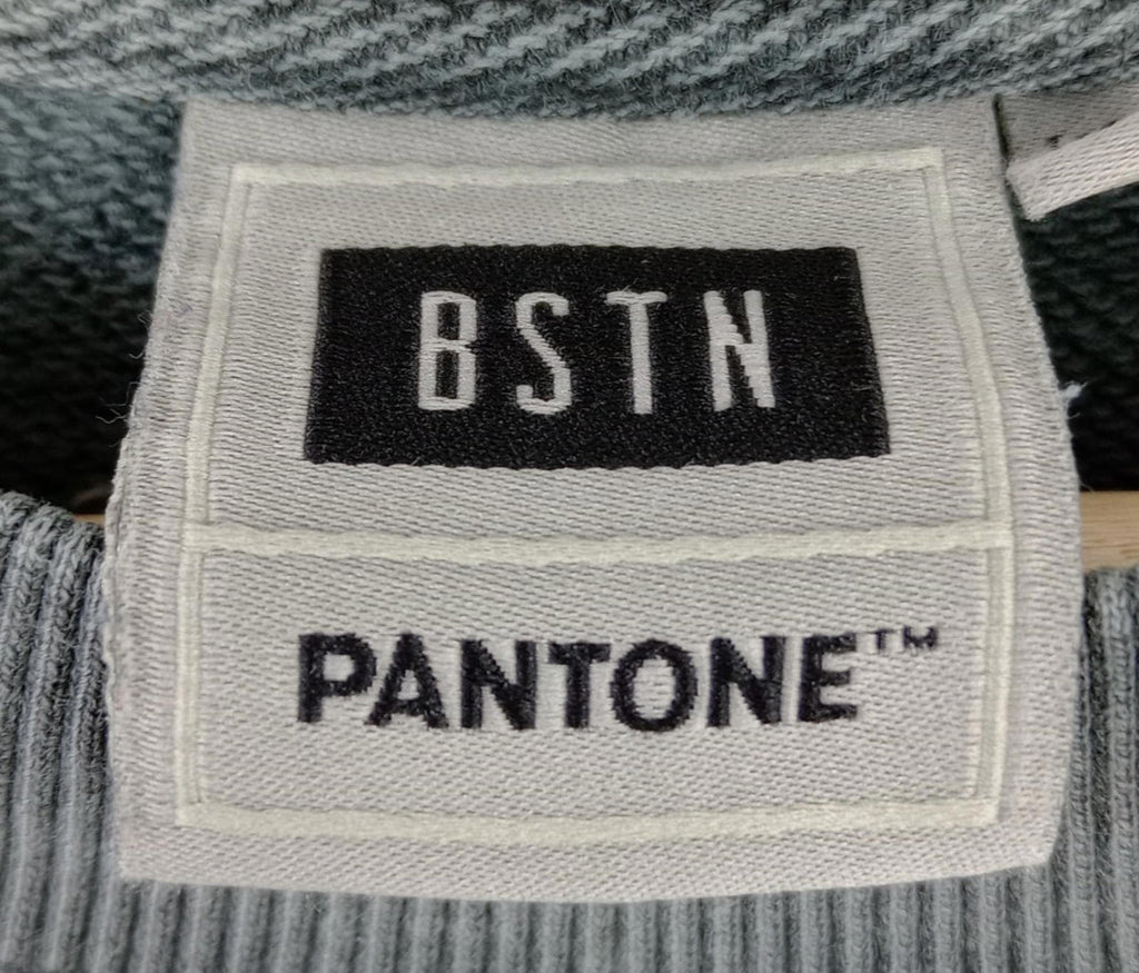 BSTN Pantone Sweatshirt Men's UK Size XL Long Sleeves Grey 100% Cotton Jumper