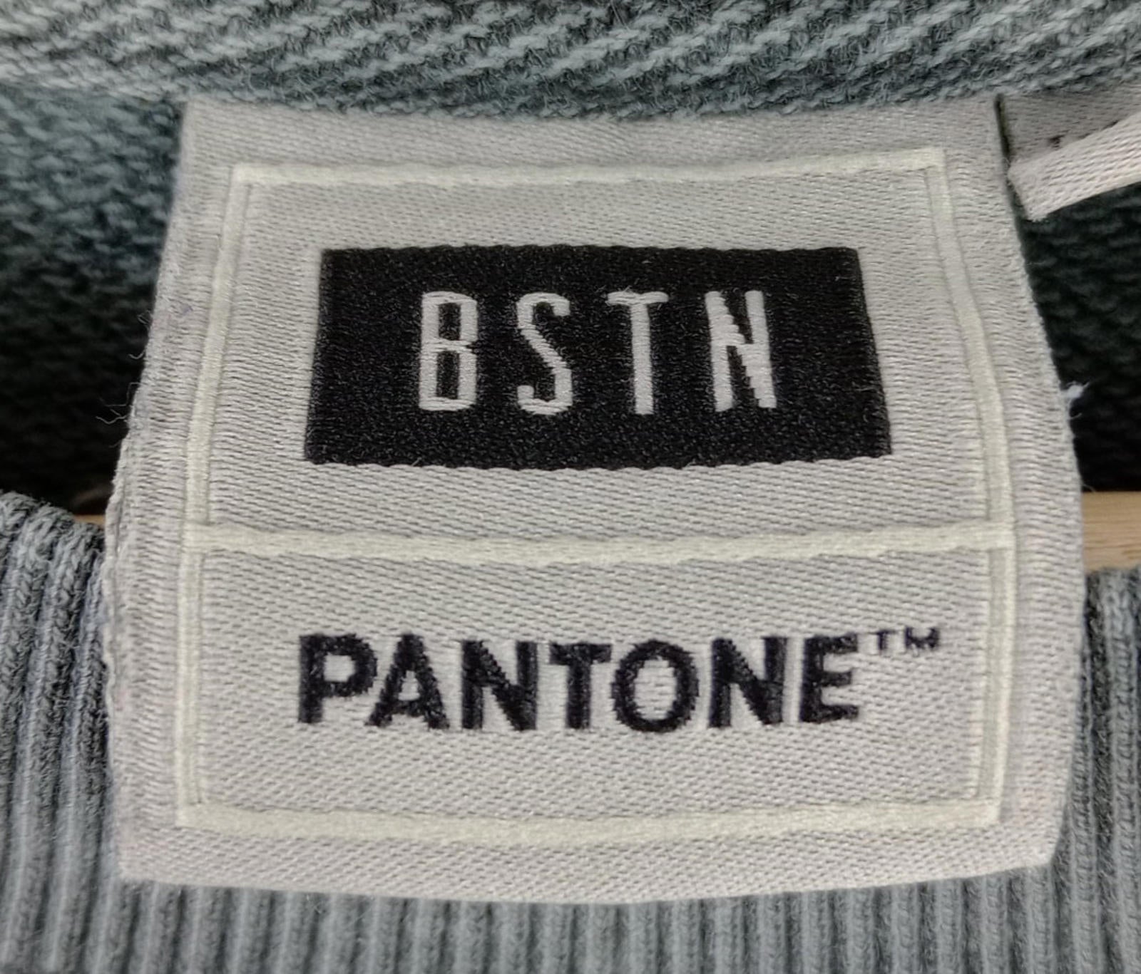 BSTN Pantone Sweatshirt Men's UK Size XL Long Sleeves Grey 100% Cotton Jumper