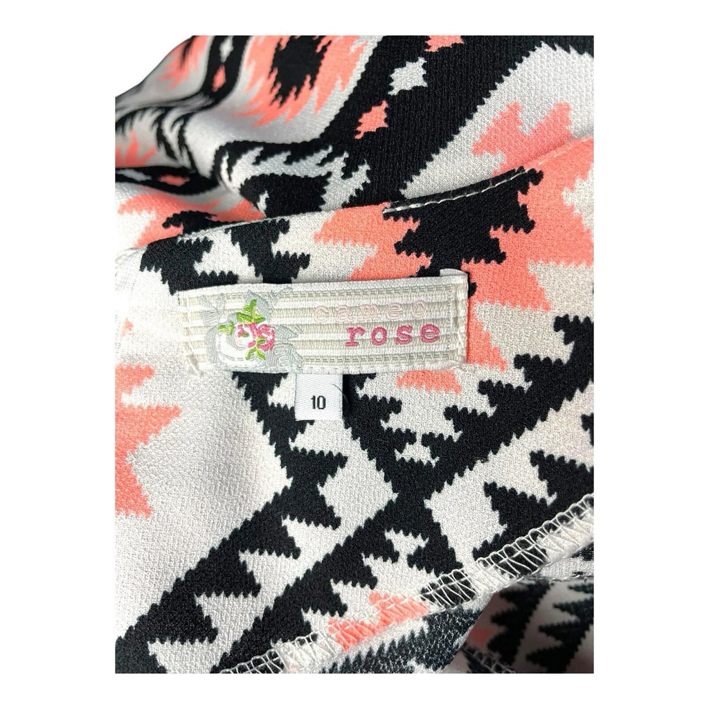 Cameo Rose Mini Dress Geometric Print Women’s UK Size 10