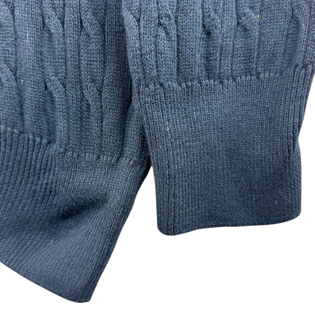 Nautica Knit Jumper Men's UK Size XL Blue 100% Cotton Long Sleeve Crew Neck