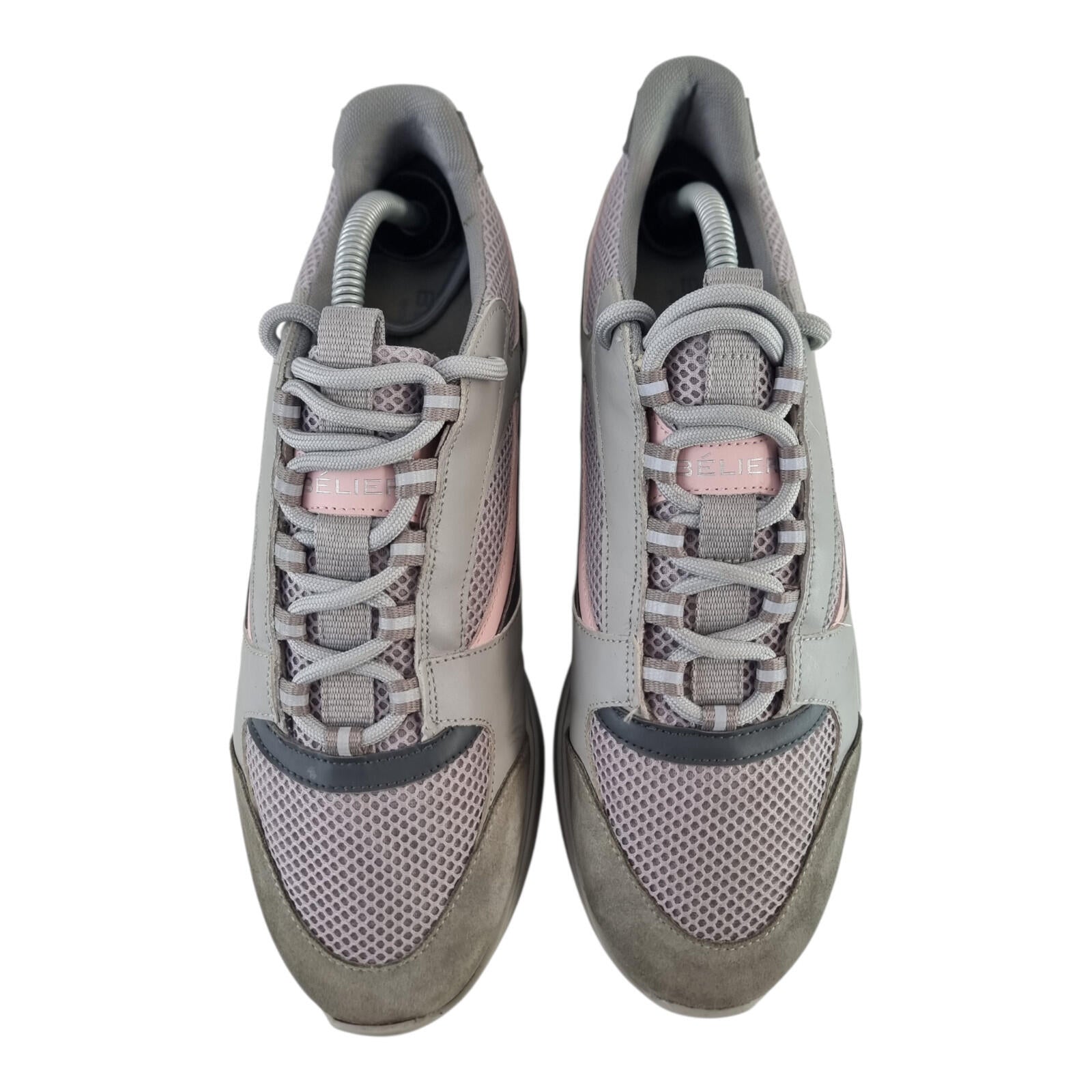 Belier A Sport Runner Trainer Men's UK Size 8 Low Top Grey Pink Sneakers