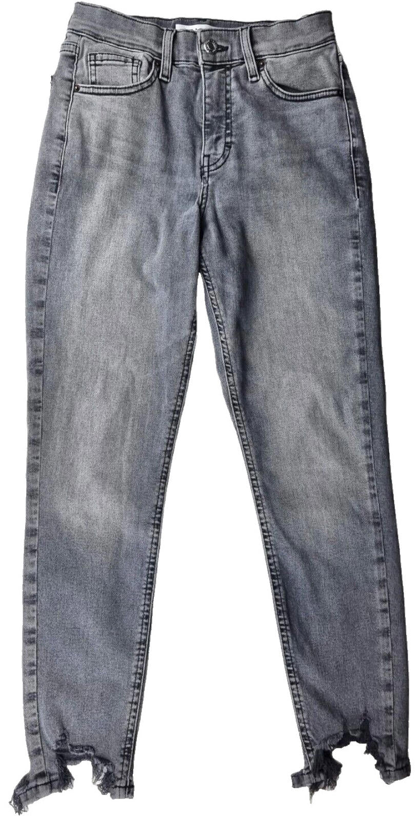 Topshop Jamie Jeans Women's UK Size W26 L28 Grey Denim Petite Ankle Grazer