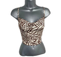 Stradivarius Crop Top Swirl Design Tie Back Design Women’s UK Size XS