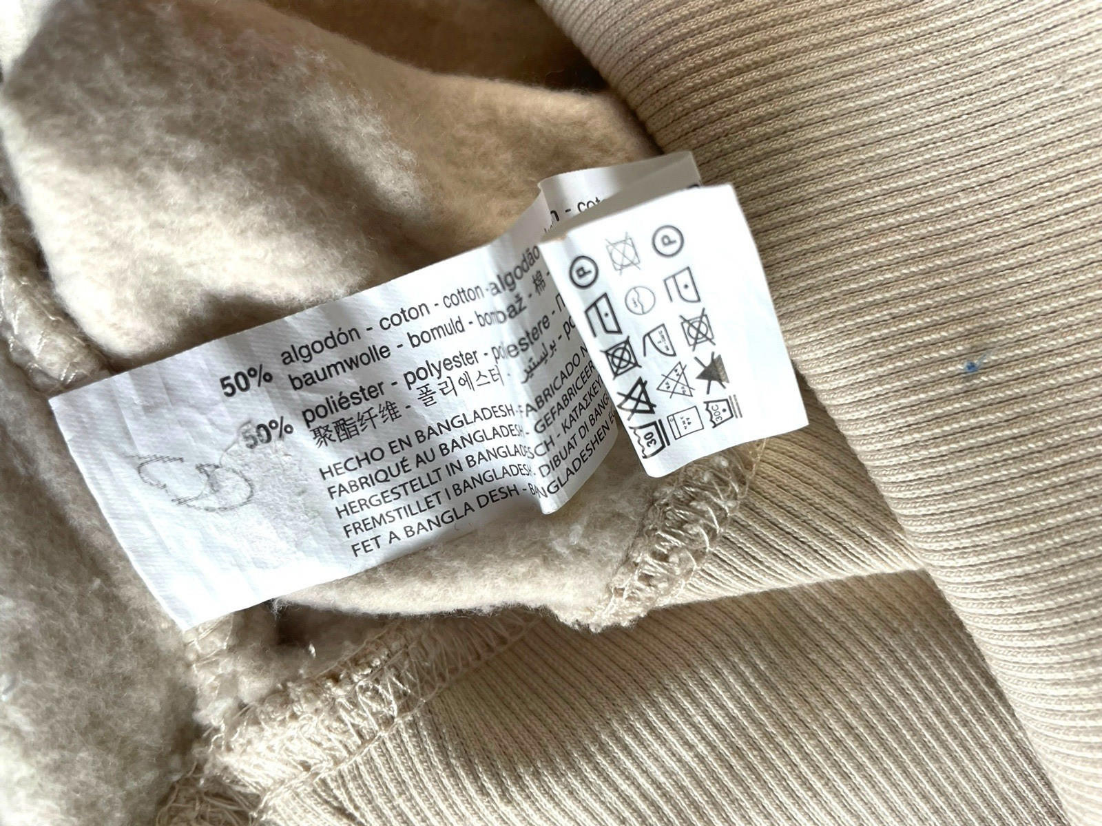Zara Jumper Jersey Cream Beige Cropped Sweater Women’s UK Size S