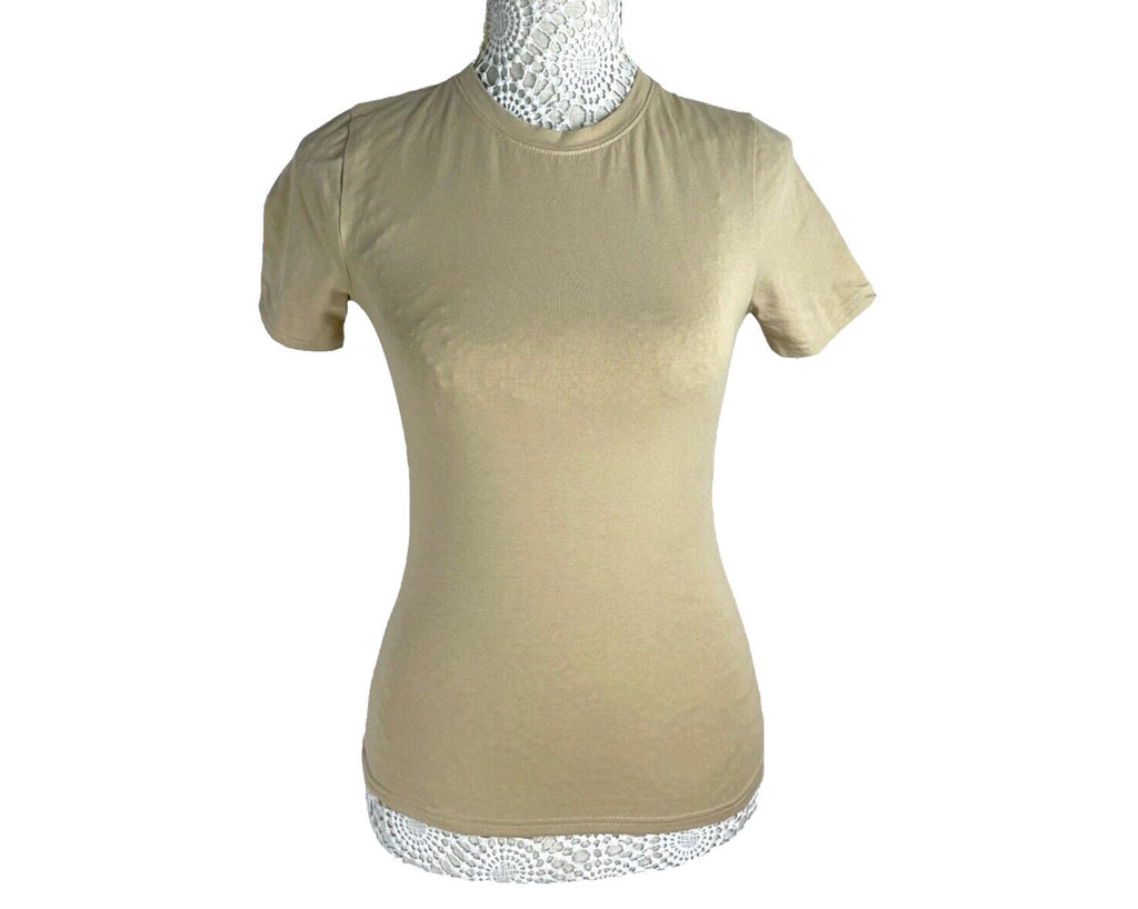 Pretty Little Thing Tall Beige T-shirt Women’s UK Size 8