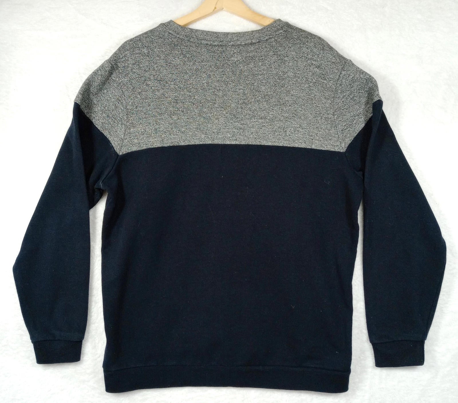 Very Jumper Men's UK Size XL Blue Grey Long Sleeve Crew Neck Easy Care Sweater