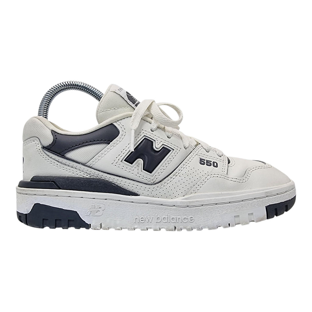 New Balance 550 Trainers Women's UK Size 4 Shoe White Black Synthetic Leather