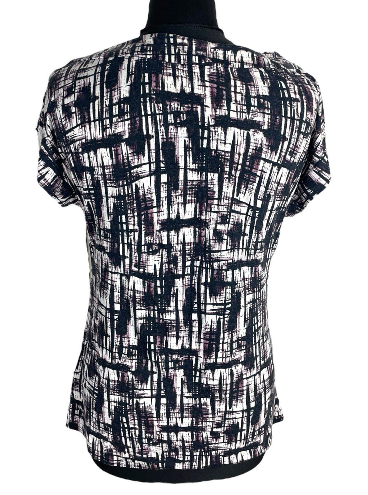 Next Black Purple T-shirt Top Flattering Women’s UK Size 10