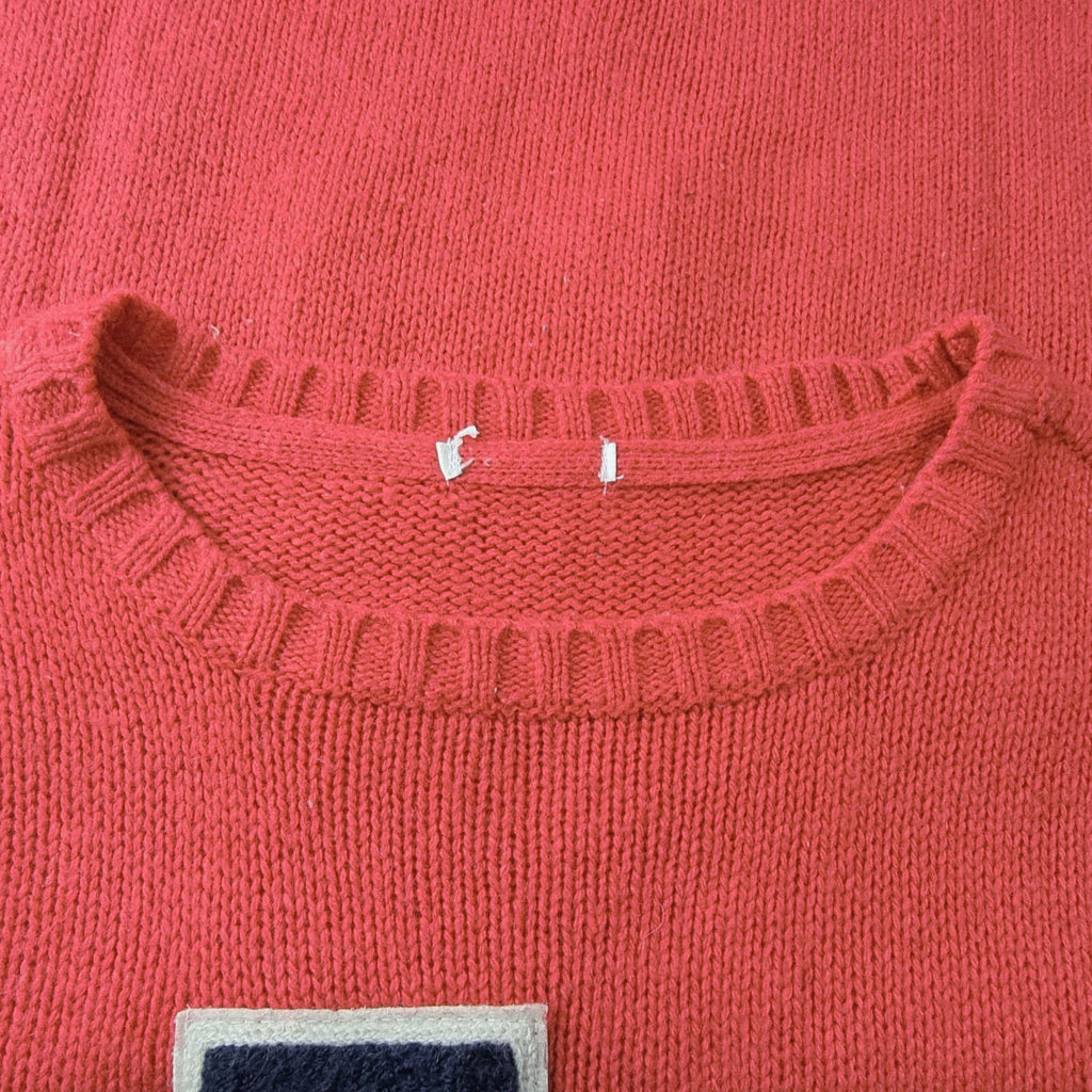 Forever 21 Los Angeles LA Knit Jumper Women's UK Size S Red Varsity Sweater