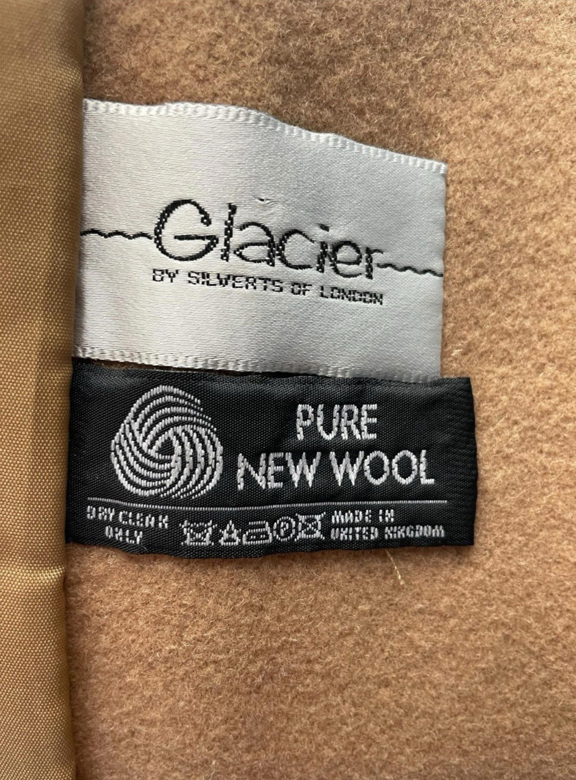 Glacier Vintage Trench Coat Long Pure New Wool Women’s UK Size 12