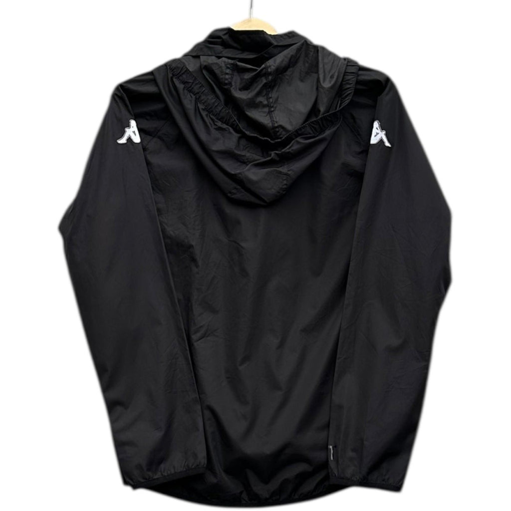 Kappa Windbreaker Kid's UK Size 14 Y Black Groupement Jeunes Football Zip Jacket