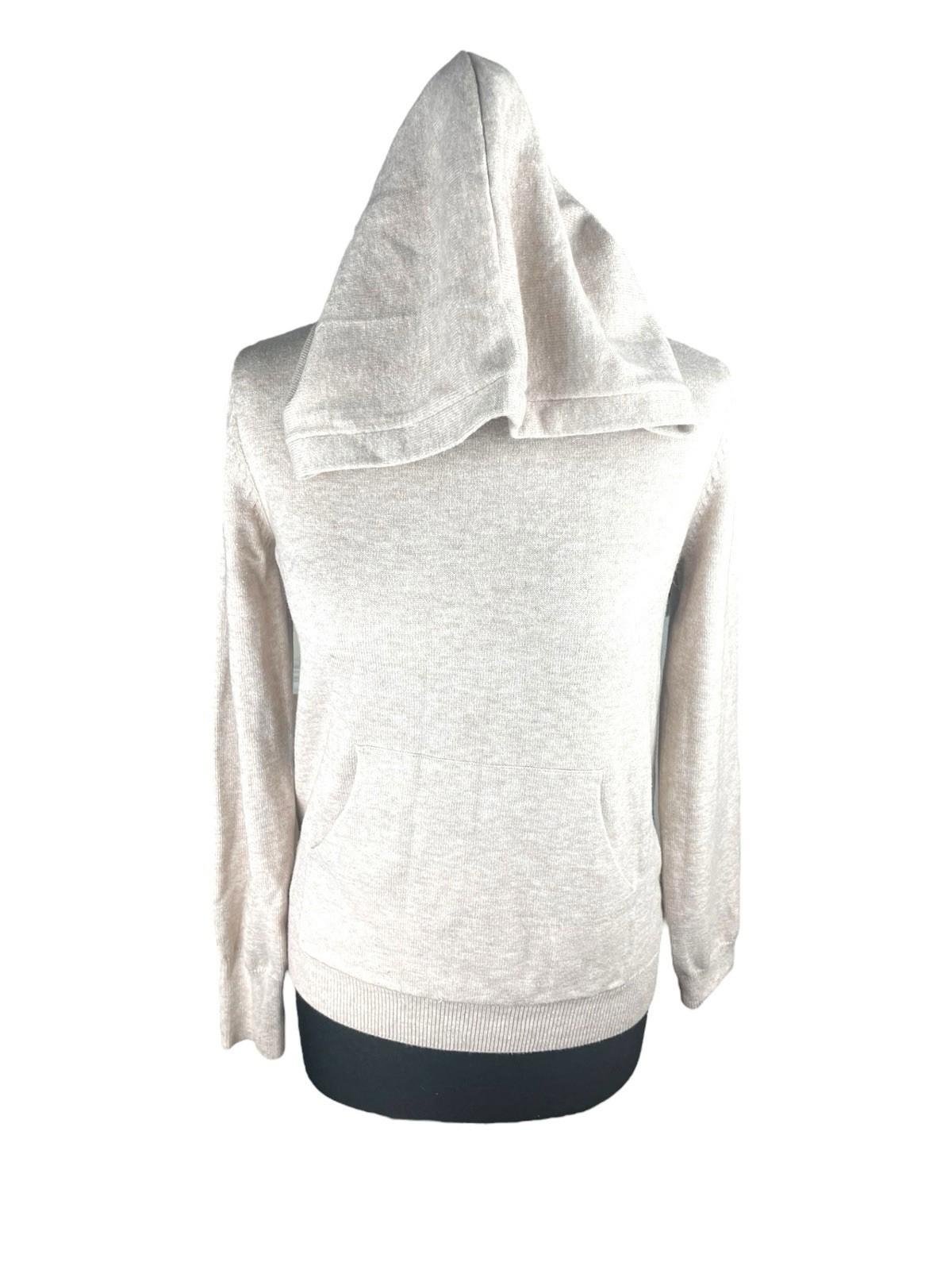 Primark Beige Hooded Jumper Relaxed Fit Women’s UK Size 2XS