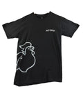 Chicken Graphic Print T-Shirt Men's Size M Black Crew Neck 100% Preshrunk Cotton