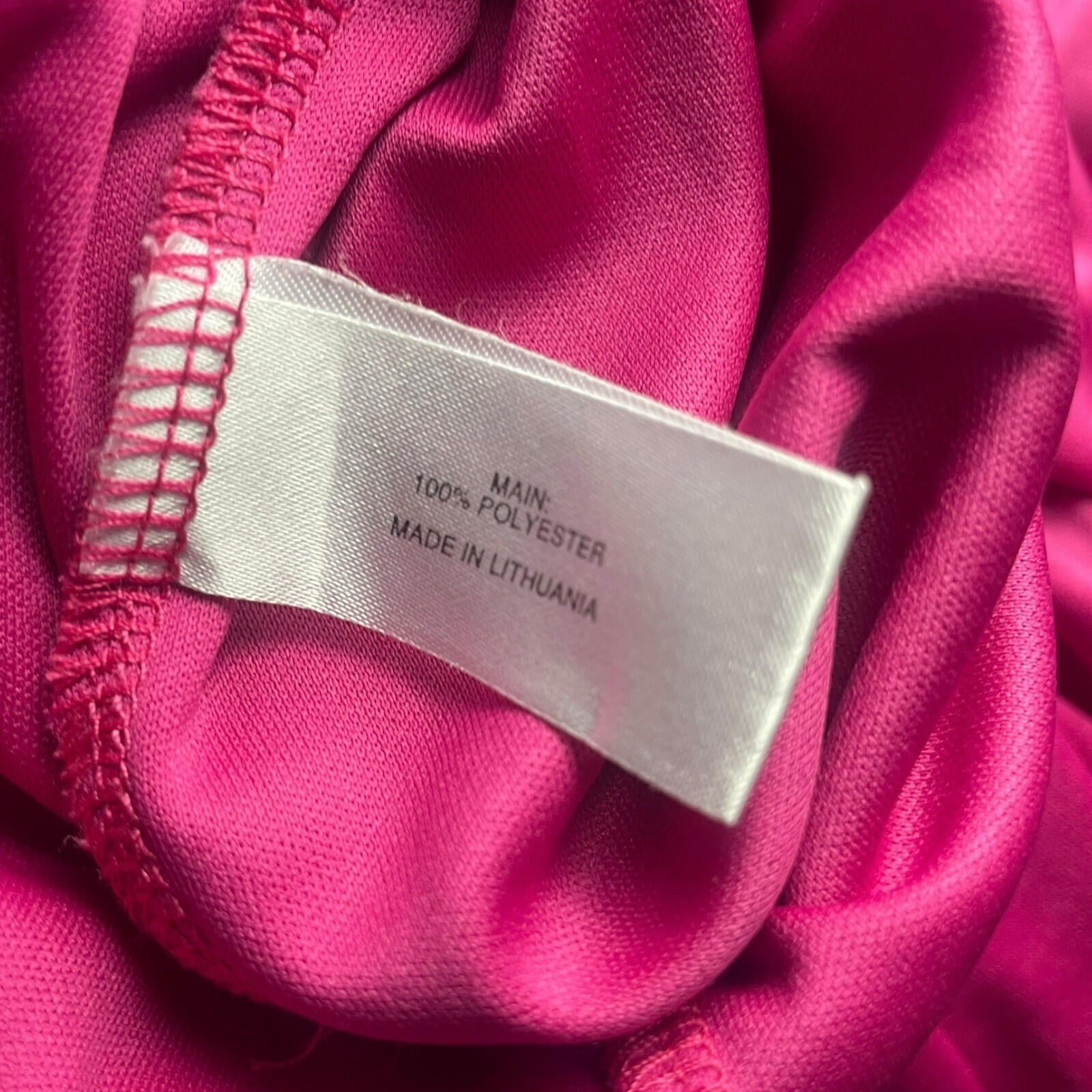 Damsel In A Dress Satin Party Dress Women's UK Size 12 Ruched Cap Sleeve Pink