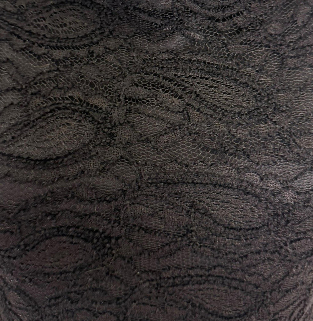 AX Paris Black Lace Dress Knee Length Cut Out Waistband Women’s UK Size 8