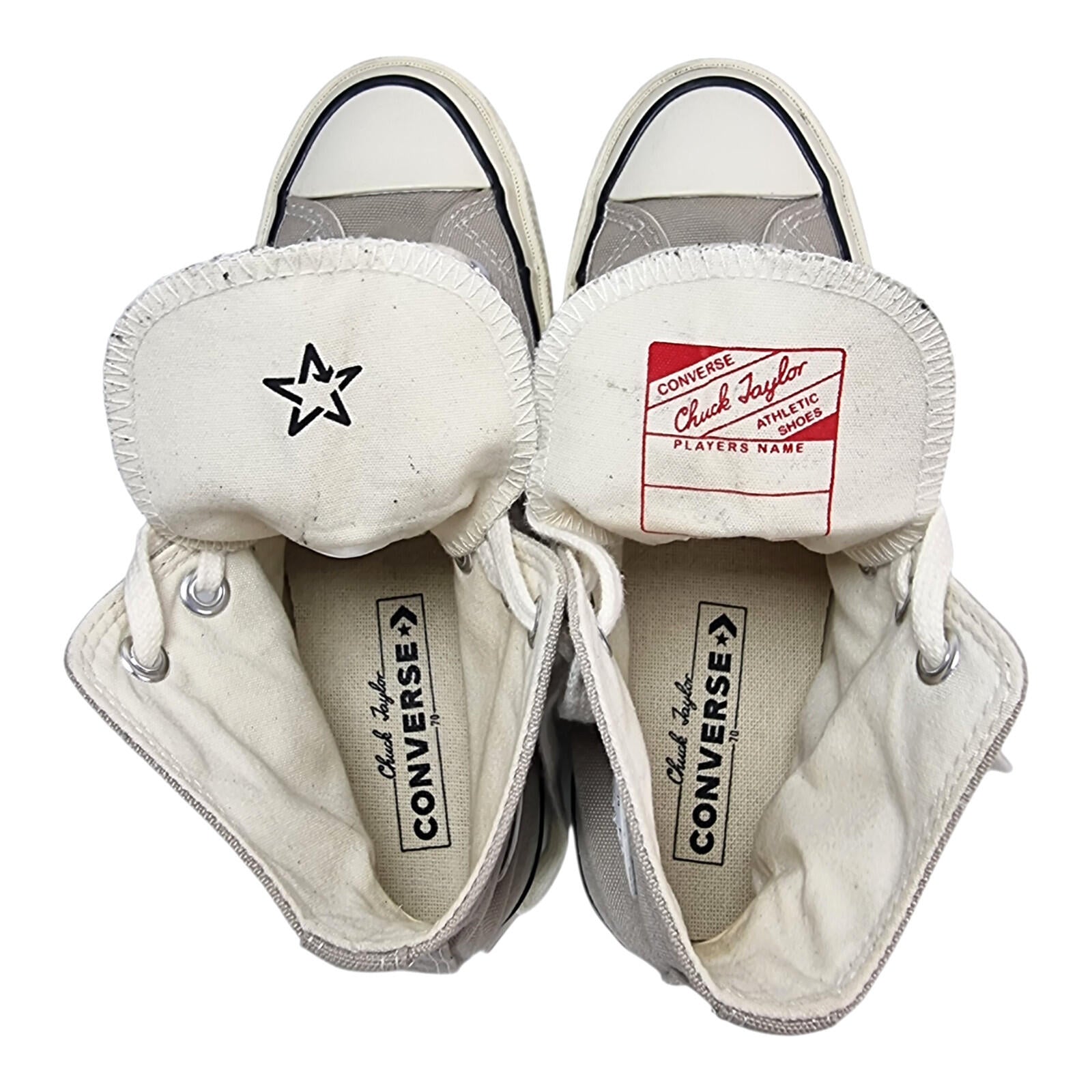 Converse All Star Chuck 70 Hi Top Sneakers Women's UK Size 4 Beige Trainers