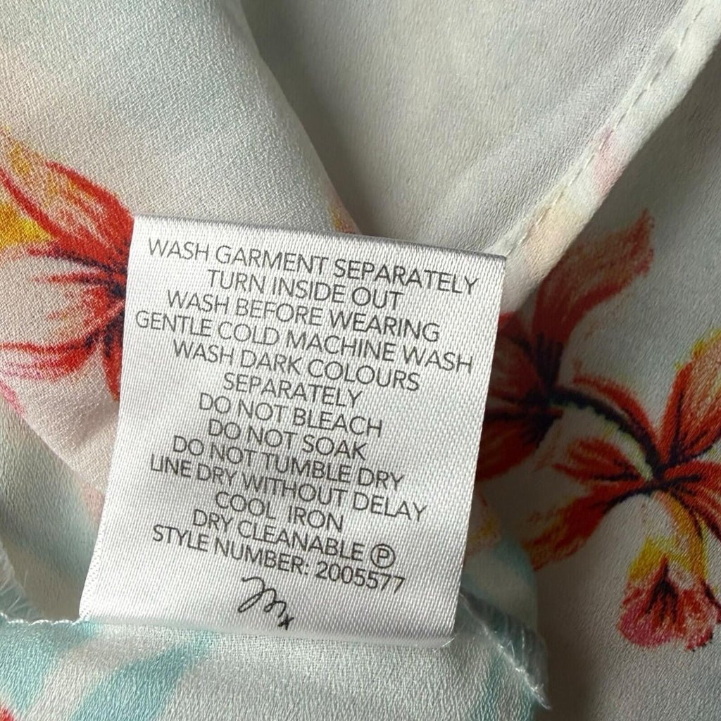 Millers T-Shirt Blouse Women’s UK Size 12 Botanical Print Short Sleeve Top