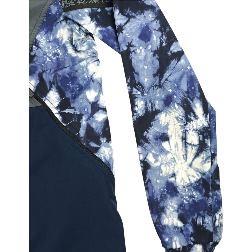 Superdry Cagoule Men's UK Size S Blue Overhead Floral Design 1/4 Zip Pocket